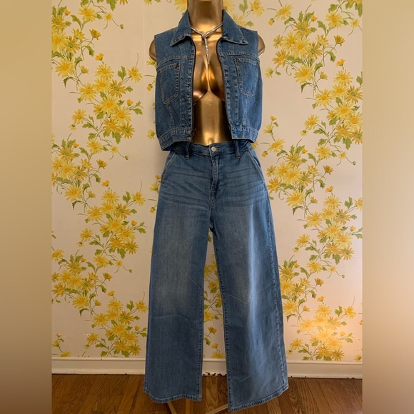 Sold! 🎈Beverly hills 90’s jean denim vest size M - Picture 9 of 12